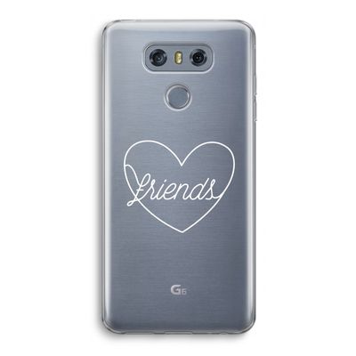 Friends heart pastel: LG G6 Transparant Hoesje