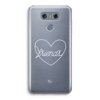 Friends heart pastel: LG G6 Transparant Hoesje