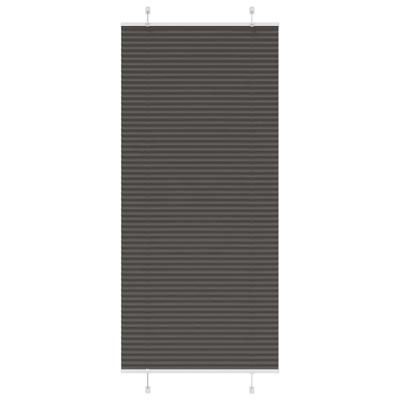 Pliss rolgordijn 100x200 cm stofbreedte 99,4cm polyester zwart