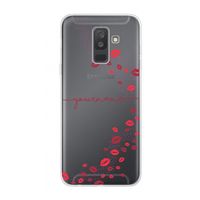 Kusjes: Samsung Galaxy A6 Plus (2018) Transparant Hoesje