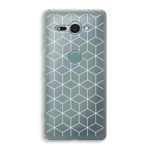 Zwart-witte kubussen: Sony Xperia XZ2 Compact Transparant Hoesje