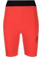 PUMA short cycliste à logo imprimé - Rouge