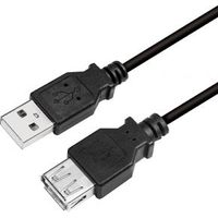 LogiLink CU0010B USB-kabel 2 m USB 2.0 USB A Zwart