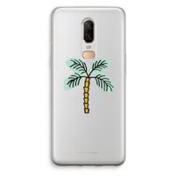 Palmboom: OnePlus 6 Transparant Hoesje - thumbnail