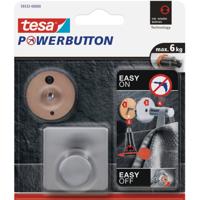 Tesa Powerbutton haakje - large - vierkant - haak - ophanghaakjes - badkamer/keuken haken