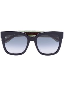 Gucci Eyewear lunettes de soleil à monture carrée - Noir