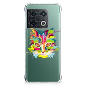 OnePlus 10 Pro Stevig Bumper Hoesje Cat Color