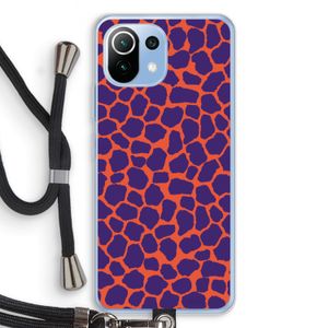 Purple Giraffe: Xiaomi Mi 11 Lite Transparant Hoesje met koord