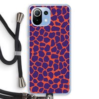 Purple Giraffe: Xiaomi Mi 11 Lite Transparant Hoesje met koord
