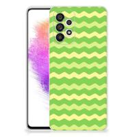 Samsung Galaxy A73 5G | TPU bumper | Waves Green