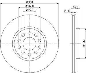 Remschijf PRO 8DD355134371