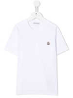 Moncler Enfant t-shirt à patch logo - Blanc - thumbnail