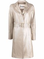 Herno manteau ceinturé à simple boutonnage - Tons neutres