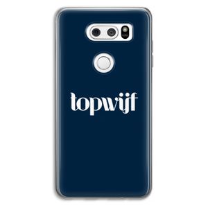 Topwijf Navy: LG V30 Transparant Hoesje
