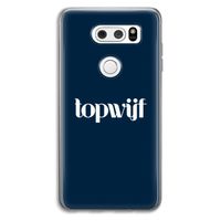 Topwijf Navy: LG V30 Transparant Hoesje