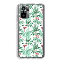Flamingo bladeren: Xiaomi Redmi Note 10S Transparant Hoesje