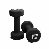 TRYM Vinyl halterset 8 kg - 2 x 4 kg