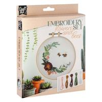 Creative Craft Group Borduurset bloemen & bijtjes