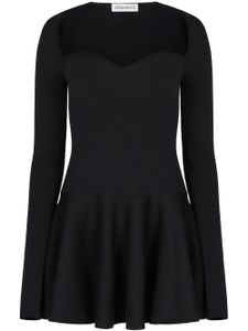 Nina Ricci robe évasée à encolure cœur - Noir