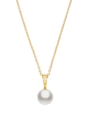 AUTORE collier en or 18ct orné de diamants et de perle
