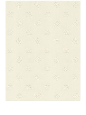 Dolce & Gabbana papier peint à motif monogrammé - Blanc