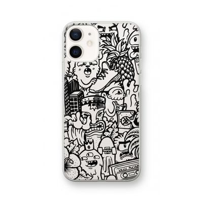 Vexx Black Mixtape: iPhone 12 Transparant Hoesje