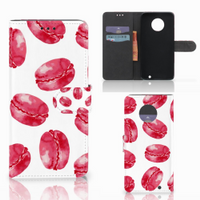 Motorola Moto G6 Plus Book Cover Pink Macarons - thumbnail