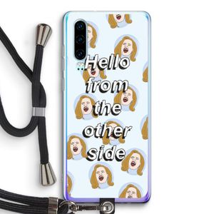 Hello: Huawei P30 Transparant Hoesje met koord