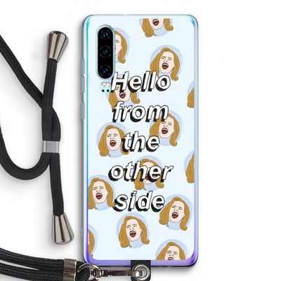 Hello: Huawei P30 Transparant Hoesje met koord
