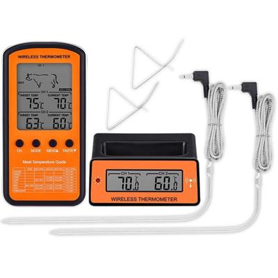 3 sets draadloze afstandsbediening BBQ thermometer Dual probe digitale koken vlees voedsel oven thermometer