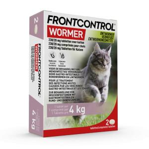 Frontcontrol Wormer ontwormingstablet kat 2 tabletten