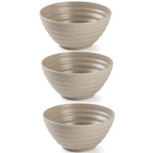 Plasticforte Schaaltjes - 6x - taupe - kunststof - 14 x 6.5 cm - kom