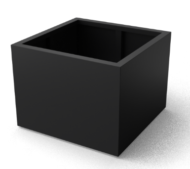 Artus rechthoekige Aluminium plantenbakken Lengte: 900 Breedte: 300 Hoogte: 800 - Geroba