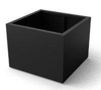 Artus rechthoekige Aluminium plantenbakken Lengte: 900 Breedte: 300 Hoogte: 800 - Geroba