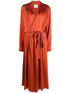 Forte Forte robe mi-longue à taille nouée - Orange