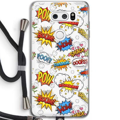 Pow Smack: LG V30 Transparant Hoesje met koord