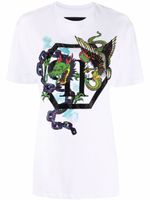 Philipp Plein t-shirt à imprimé graphique - Blanc - thumbnail