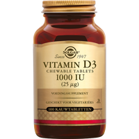 Solgar Vitamine D-3 1000 IU/25 mcg Kauwtabletten