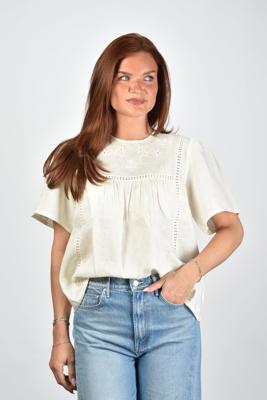 Weekend Max Mara blouse Bacino 001 ecru borderie