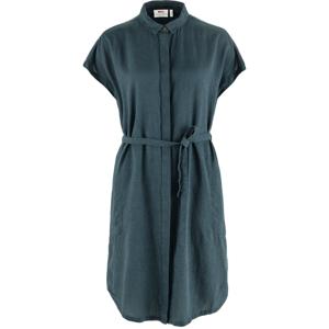Fjällräven Dames Blousejurk Övik Hemp Dress W, mountain blue, Maat: M