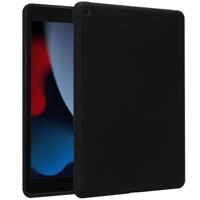 Accezz Liquid Silicone Backcover iPad 9 (2021) 10.2 inch/iPad 8 (2020) 10.2 inch/iPad 7 (2019) 10.2 inch Tablethoesje Zwart - thumbnail
