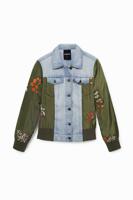 Hybride spijker- en bomberjack - GREEN - XS