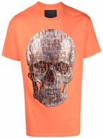 Philipp Plein t-shirt à logo tête de mort - Orange - thumbnail