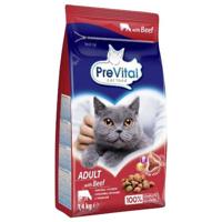 PREVITAL Cat Food Adult met rundvlees - droog kattenvoer - 1,4 kg