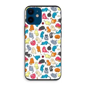 Kleurrijke katten: iPhone 12 mini Biologisch afbreekbaar hoesje