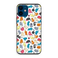Kleurrijke katten: iPhone 12 mini Biologisch afbreekbaar hoesje