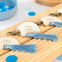 Sleutelhanger full colour print met vanille kwastje - set van 6