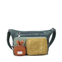 Hi-di-hi Schoudertas Squirrel Donker Blauw Multicolor - PRE ORDER: LEVERBAAR VANAF SEPTEMBER 2025