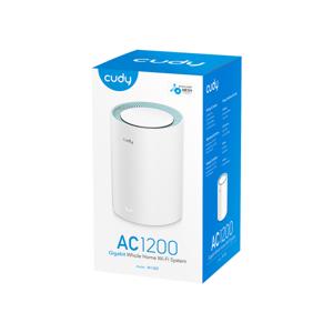 Cudy M1300 1-PACK mesh-wifi-systeem Dual-band (2.4 GHz / 5 GHz) Wi-Fi 5 (802.11ac) Wit Intern
