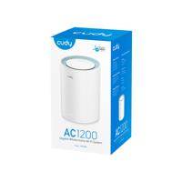 Cudy M1300 1-PACK mesh-wifi-systeem Dual-band (2.4 GHz / 5 GHz) Wi-Fi 5 (802.11ac) Wit Intern - thumbnail